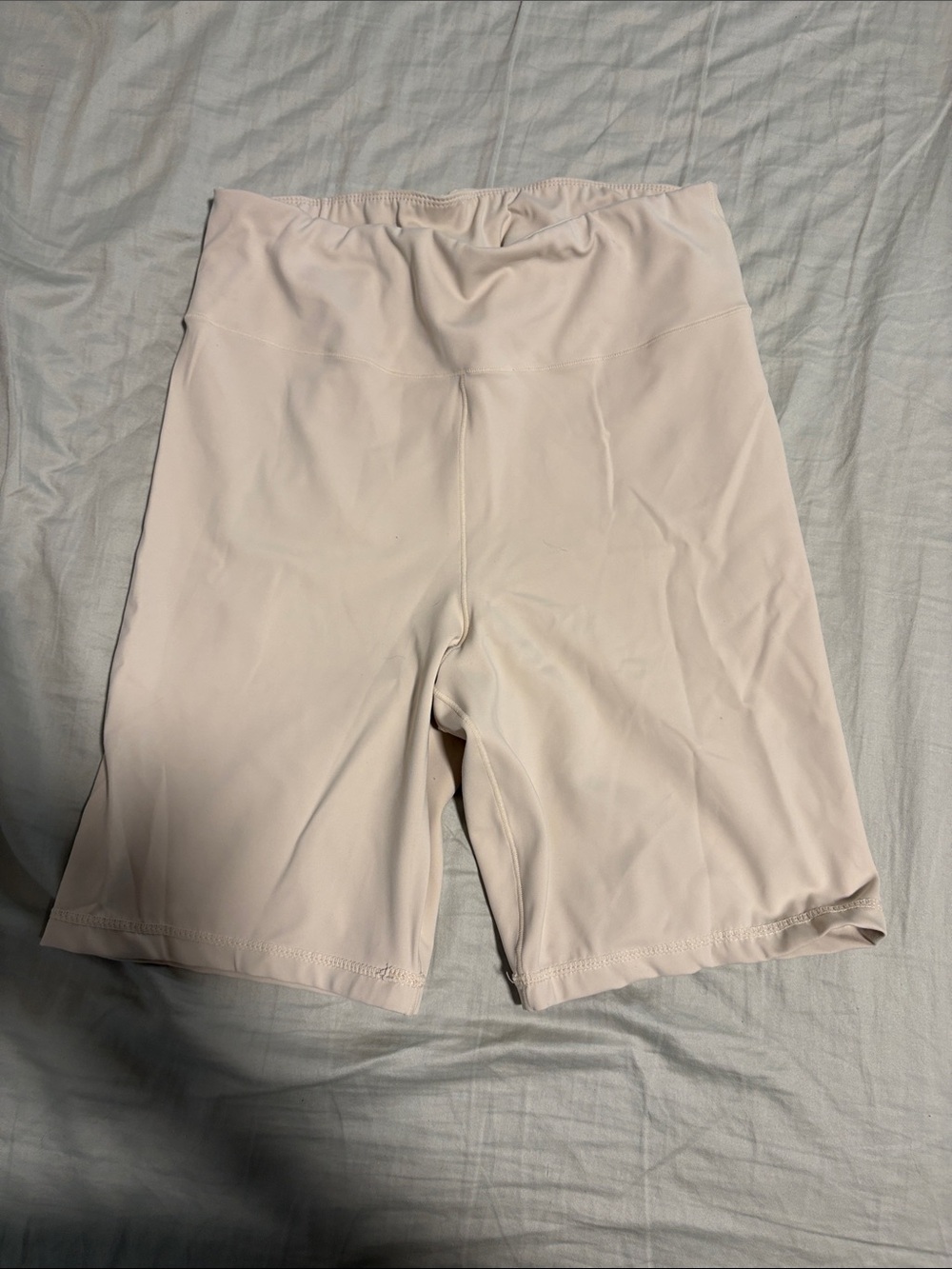 Women's High-Waist Bike Shorts - Cream